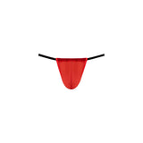Male Power Mesh 2.0 G-string Red OS showcasing a minimalist design with breathable mesh fabric.