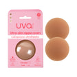 UVA Circular Nipple Covers Cocoa in packaging with round silicone design for seamless coverage.