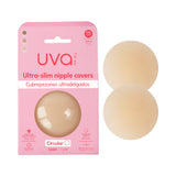 Uva Circular Nipple Covers Nude package with circular covers for seamless braless coverage.