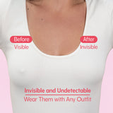 Uva Circular Nipple Covers Nude offer invisible coverage before and after wearing, perfect for any outfit.