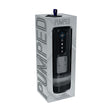 Pumped Sensurge Automatic Suction Masturbator Black in packaging showcasing automatic suction features.