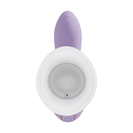 Vive Dolce Callalily G-spot Tapping Stimulator & Breast Vulva Pump top view showcasing its ergonomic design.