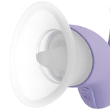 Vive Dolce Callalily G-spot Tapping Stimulator & Breast Vulva Pump close-up view of suction cup tube.