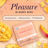 Sweetums Intimate Wipes Sweet Mint Flavor 10 Pack packaging showcasing a refreshing and delicate design.