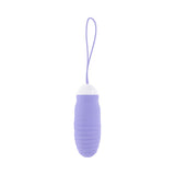 Evolved Energetic Egg Thrusting Vibrating Egg Purple, compact design with remote control and thrusting features.