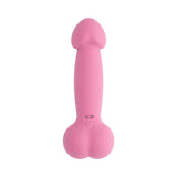 Selopa A Bit Nutty Floppy Phallic Mini Vibrator Pink with a realistic design and flexible shaft for targeted stimulation.