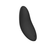 Spectrum Essentials Compact External Vibrator Black with ergonomic pebble shape for discreet external stimulation.