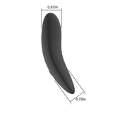 Spectrum Essentials Compact External Vibrator Black dimensions showing 0.87in width and 0.73in height.