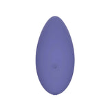 Spectrum Essentials Compact External Vibrator Purple showcased in its ergonomic, pebble-shaped design.