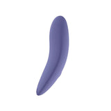 Spectrum Essentials Compact External Vibrator Purple in a sleek, ergonomic design showcasing its smooth, pebble-shaped form.