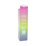 Back packaging of Spectrum Essentials Silicone G-spot Vibrator Black with product details and usage instructions.