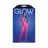 Fantasy Lingerie Glow Turn Up Bodystocking Neon Pink