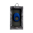 Je Joue Mio V2 Vibrating Cock Ring Blue packaging displayed in a sleek box with remote control.
