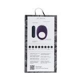 Je Joue Mio V2 Vibrating Cock Ring Black product packaging with remote control features and instructions.