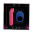 Je Joue Couple's Collection Vibrator Gift Set featuring a pink G-spot bullet and a blue vibrating ring in elegant packaging.