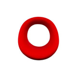 Oxballs Hunkyjunk Expander Slimmer Scoop Style Cockring Red - ergonomic red silicone cockring with scoop-style design.