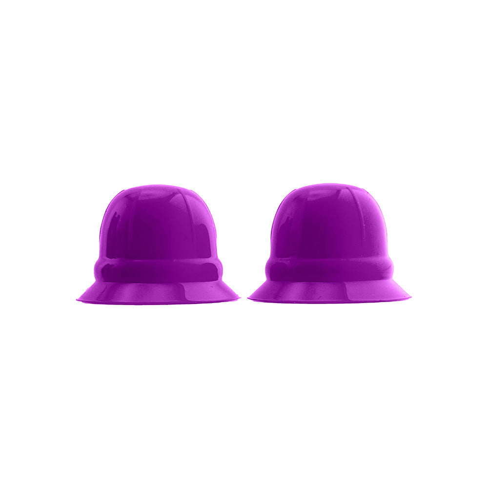 Hunkyjunk Nano Nips Nipple-nubs Purple Silicone nipple covers in a shiny purple finish.
