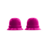 Oxballs Hunkyjunk Nano Nips Nipple-nubs Pink Silicone shown in vibrant pink color, designed for nipple stimulation.