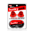 Hunkyjunk Nano Nips Nipple-nubs Red Silicone packaging featuring nipple suction cups and a stash case.