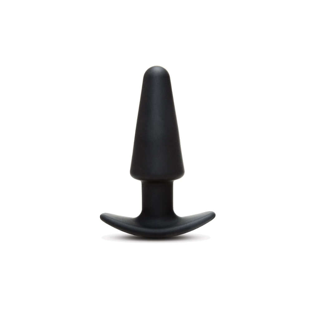 Prowler Red Tapered Rechargeable Plug With Remote in sleek black silicone, designed for comfort and powerful vibrations.