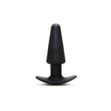 Prowler Red Tapered Rechargeable Plug With Remote in sleek black silicone, designed for comfort and powerful vibrations.