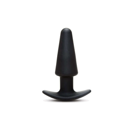 Prowler Red Tapered Rechargeable Plug With Remote in sleek black silicone, designed for comfort and powerful vibrations.