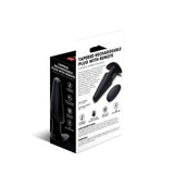 Prowler Red Tapered Rechargeable Plug With Remote packaging showcasing tapered shape and remote features.