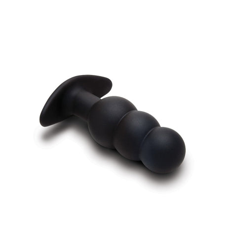 Prowler Red Bubble Rechargeable Plug With Remote in smooth silicone for comfortable use and gentle stretching.