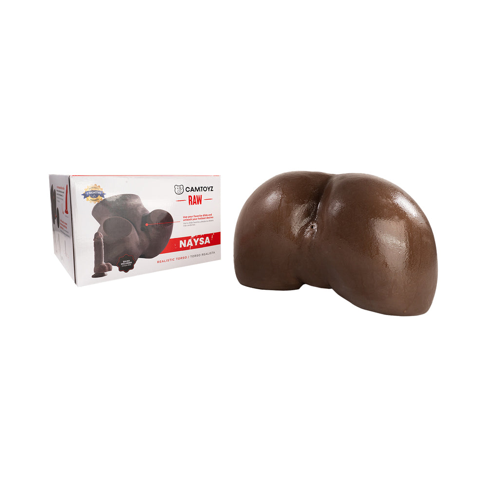 Camtoyz Raw Torso Naysa Piel Oscura Chocolate realistic torso design with detailed craftsmanship and premium materials.