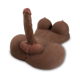 Camtoyz Raw Torso Transexual Rupol Piel Oscura Chocolate realistic torso with detailed anatomical features