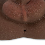 Camtoyz Raw Torso Transexual Rupol Piel Oscura Chocolate showing detailed anatomical features and lifelike craftsmanship.