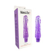 Adam & Eve Full Of Love Vibrator Purple in packaging, showcasing its girthy shape and design.