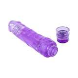 Adam & Eve Full Of Love Vibrator Purple, a thick, purple vibrator with a textured shaft for enhanced pleasure.