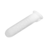 Performance Plus Stoic Silicone Penis Sheath Large, clear girth-enhancing sleeve with ribbed texture.