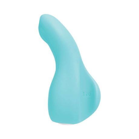 Vedo Luxi Rechargeable Clitoral Finger Vibe Turquoise, compact and stylish fingertip stimulator.