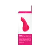 Vedo Luxi Rechargeable Clitoral Finger Vibe Pink packaging showcasing elegant design and ergonomic shape.