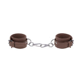Sportsheets Signature Dawn Dream Handcuffs in soft silicone with silver hardware for restraint play.