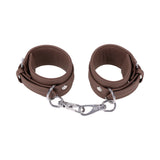 Sportsheets Signature Dawn Dream Ankle Cuffs with silver hardware and soft silicone for comfort.
