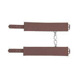 Sportsheets Signature Dawn Dream Ankle Cuffs showcasing soft silicone and sleek silver hardware.