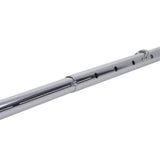 Close-up of the Sportsheets Signature Adjustable Spreader Bar showcasing its sleek metal design and adjustable features.