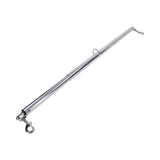 Sportsheets Signature Adjustable Spreader Bar, lightweight all-metal restraint accessory with D-rings and clasps.