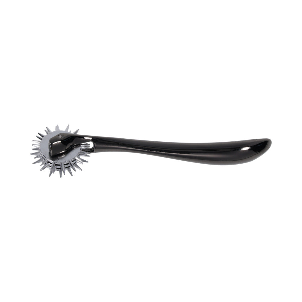 Sportsheets Signature Wartenberg Wheel for sensation play with precision rolling wheels and curved handle.