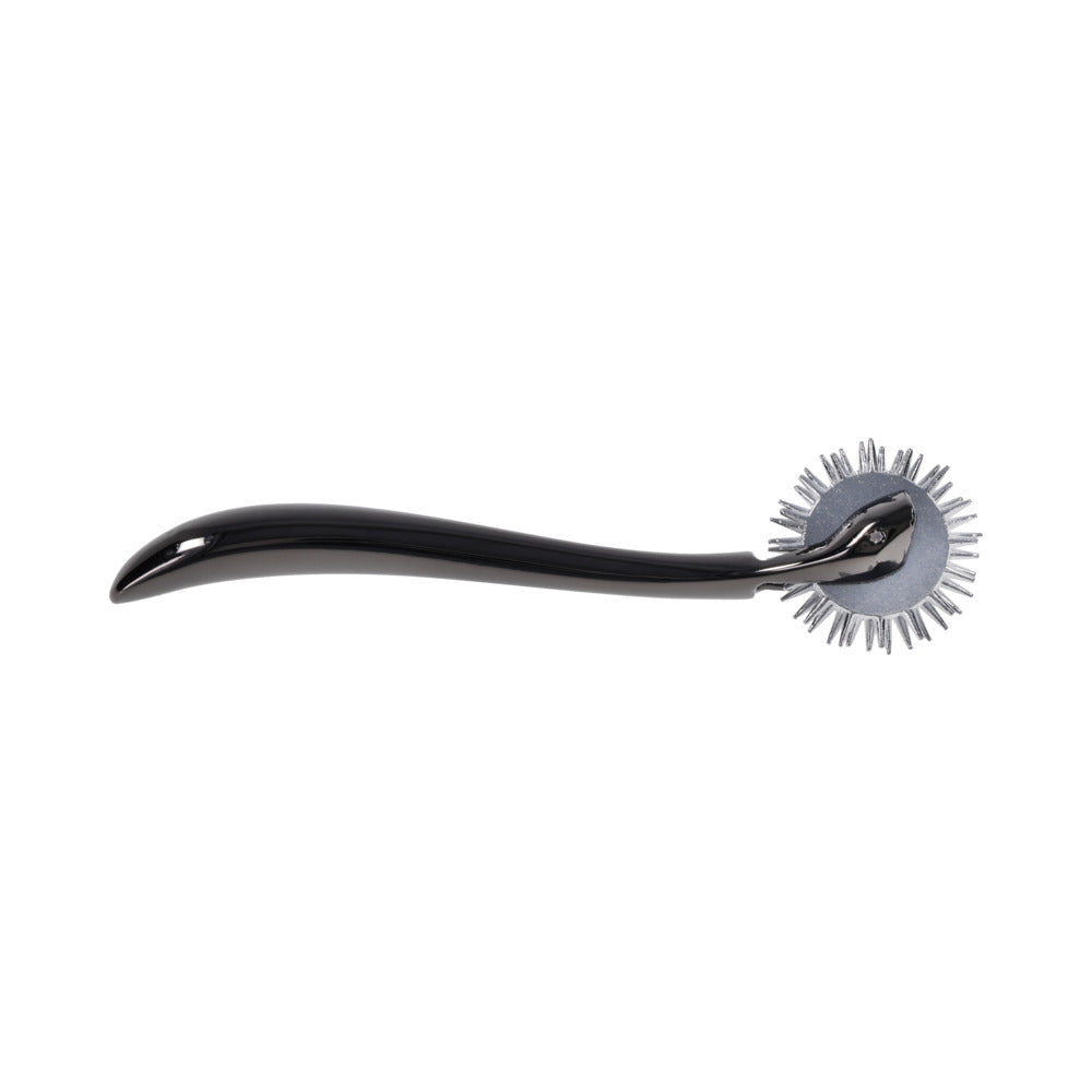 Sportsheets Signature Wartenberg Wheel with three rolling wheels and a curved handle for enhanced control.