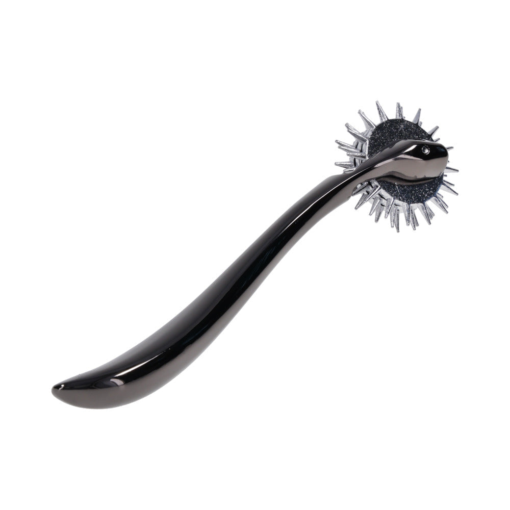 Sportsheets Signature Wartenberg Wheel for sensation play with precision rolling wheels and curved handle.