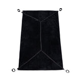 Sportsheets Signature Waterproof Blanket featuring a plush ribbed texture and four grommets for secure use.