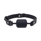Sportsheets Signature Midnight Muse Barrel Gag with sleek cylindrical design for comfortable power-exchange play.