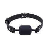 Sportsheets Signature Midnight Muse Barrel Gag, stylish black gag with a cylindrical shape for enhanced comfort.