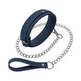 Sportsheets Signature Twilight Tease Collar & Leash in soft silicone with chain for stylish comfort and control.