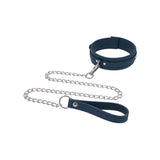 Sportsheets Signature Twilight Tease Collar & Leash featuring soft silicone and silver hardware.