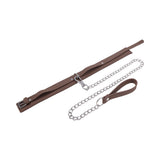 Sportsheets Signature Dawn Dream Collar & Leash featuring soft silicone and silver hardware for a stylish look.
